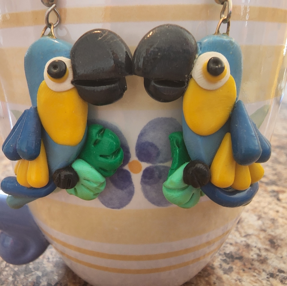 Parrot earrings